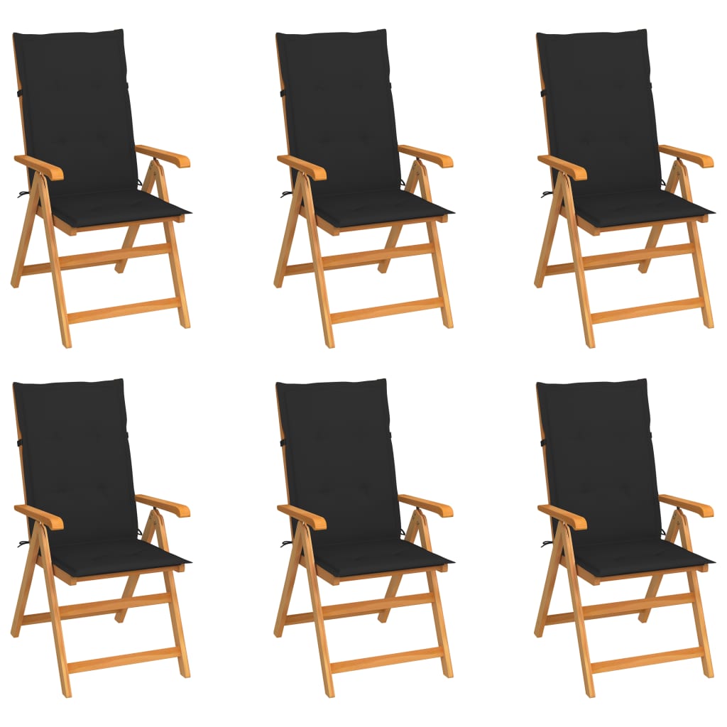 Garden Chairs 2 Pcs With Cushions Solid Teak Wood