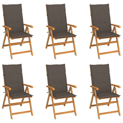 Garden Chairs 2 Pcs With Cushions Solid Teak Wood