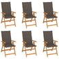Garden Chairs 2 Pcs With Cushions Solid Teak Wood