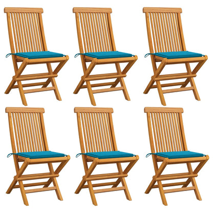 Garden Chairs With Cushions 2 Pcs Solid Teak Wood