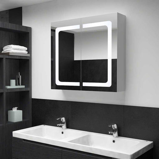 Led Bathroom Mirror Cabinet 80X12.2X68 Cm