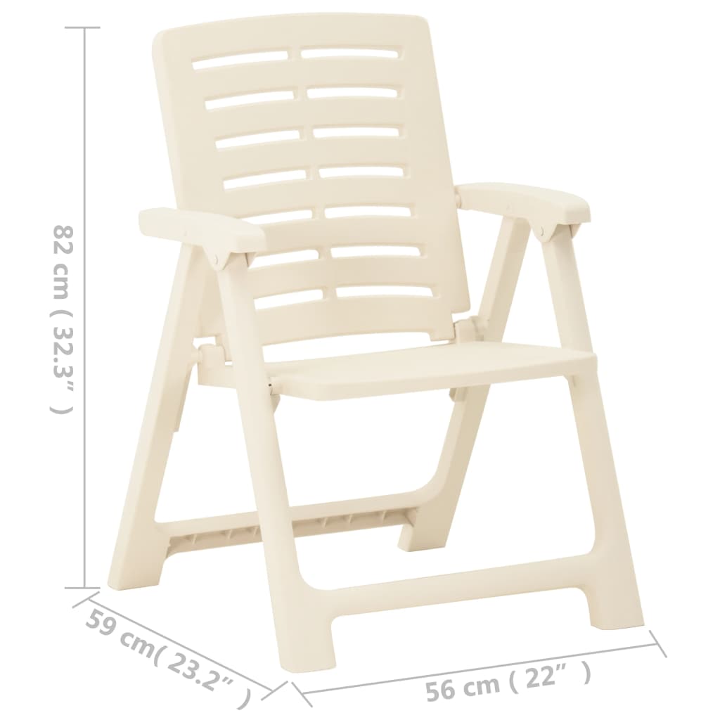 Garden Chairs 2 Pcs Plastic