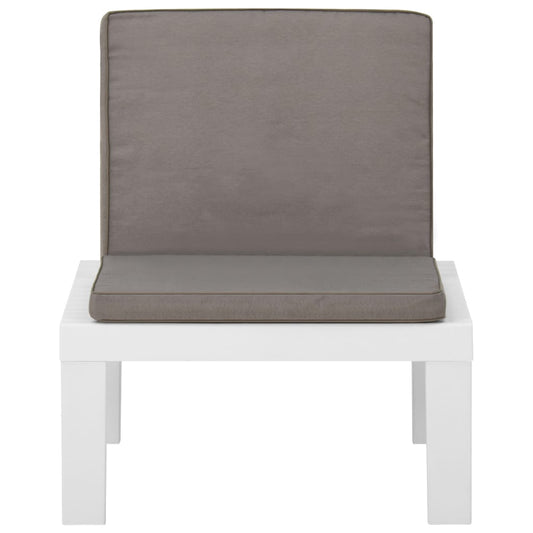 Garden Lounge Chair With Cushion Plastic