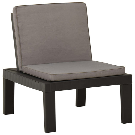Garden Lounge Chair With Cushion Plastic