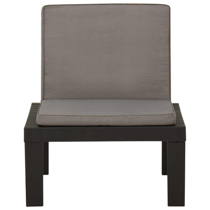 Garden Lounge Chair With Cushion Plastic