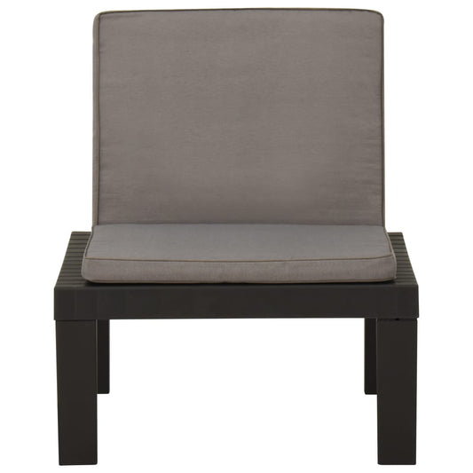 Garden Lounge Chair With Cushion Plastic