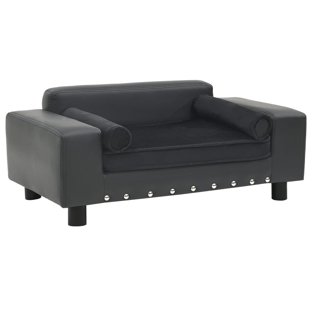 Dog Sofa 81X43X31 Cm Plush And Faux Leather