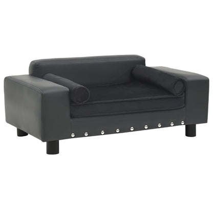 Dog Sofa 81X43X31 Cm Plush And Faux Leather