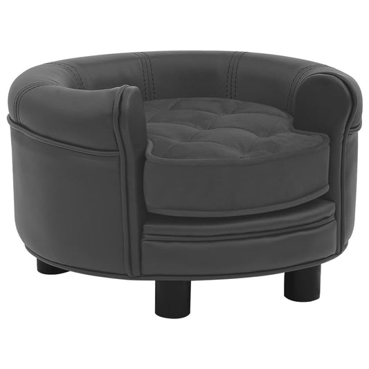 Dog Sofa 48X48X32 Cm Plush And Faux Leather