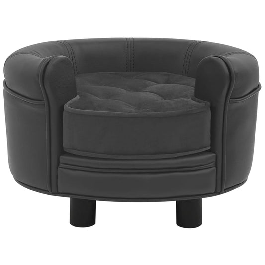 Dog Sofa 48X48X32 Cm Plush And Faux Leather