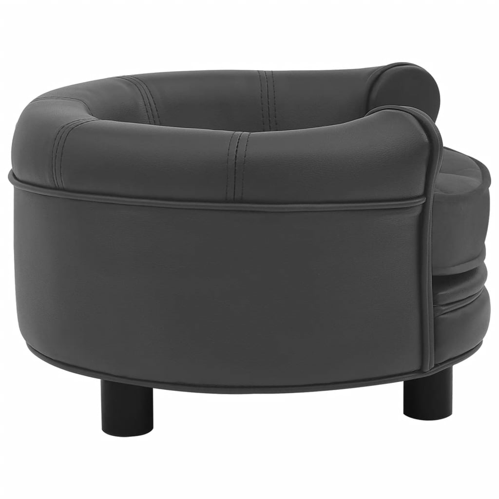 Dog Sofa 48X48X32 Cm Plush And Faux Leather