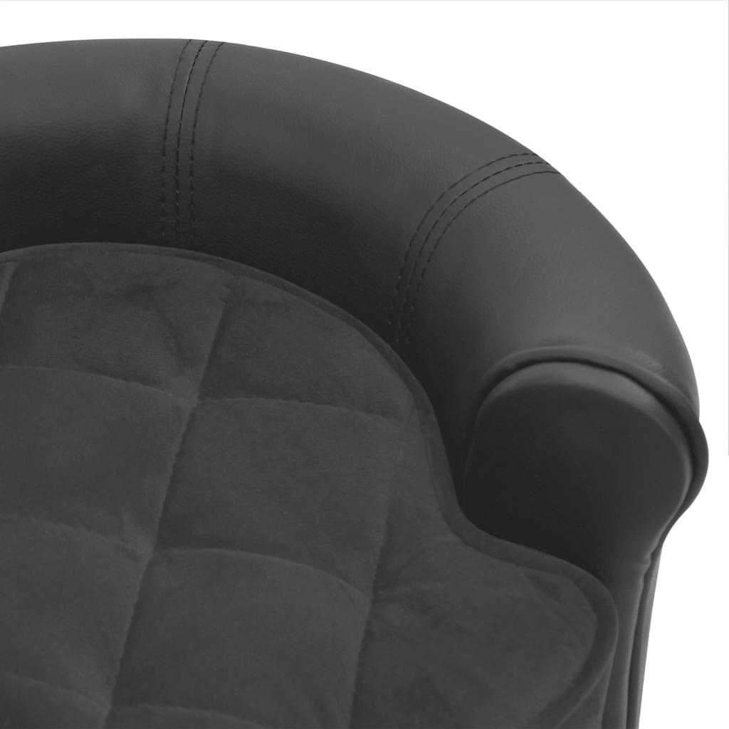 Dog Sofa 48X48X32 Cm Plush And Faux Leather