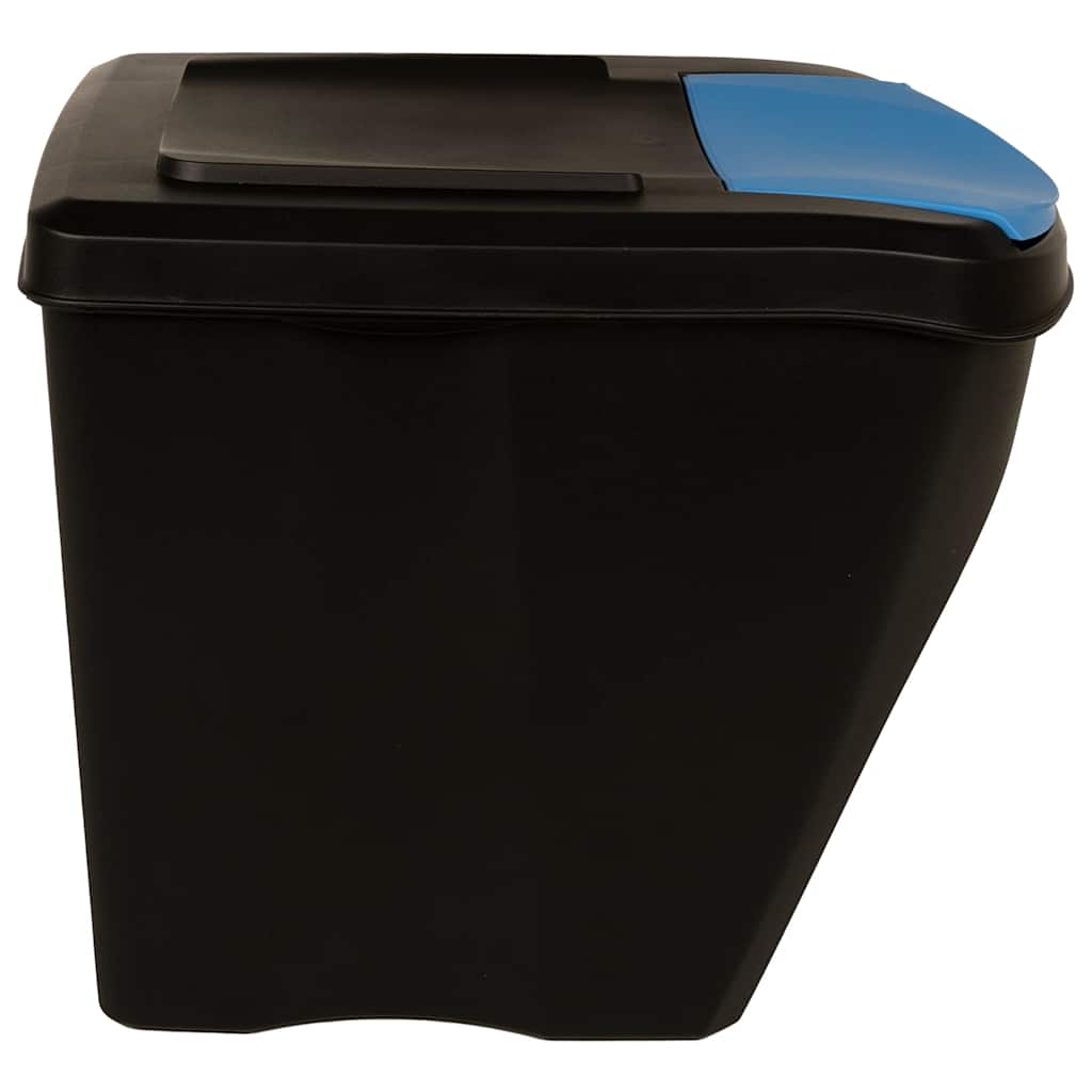 Stackable Garbage Bin Boxes 4 Pcs 100 L Polypropylene