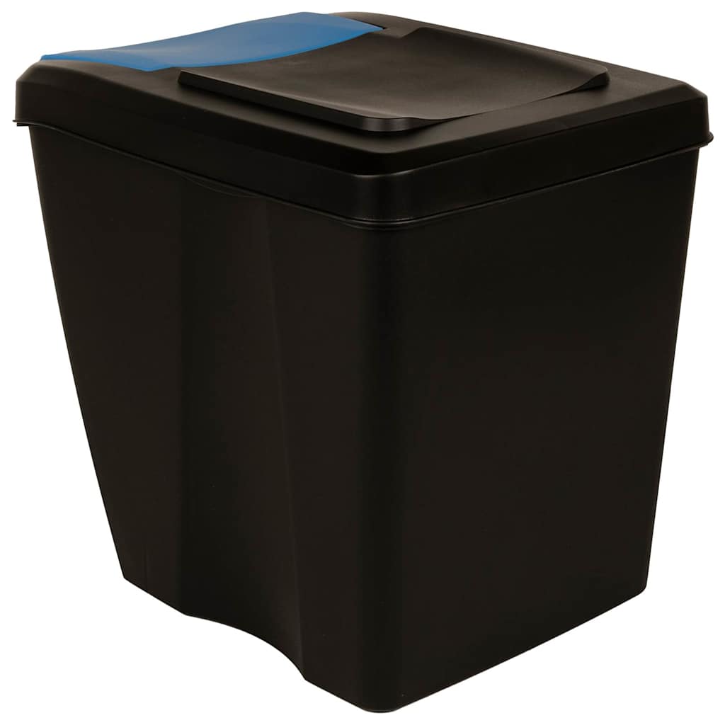 Stackable Garbage Bin Boxes 4 Pcs 100 L Polypropylene