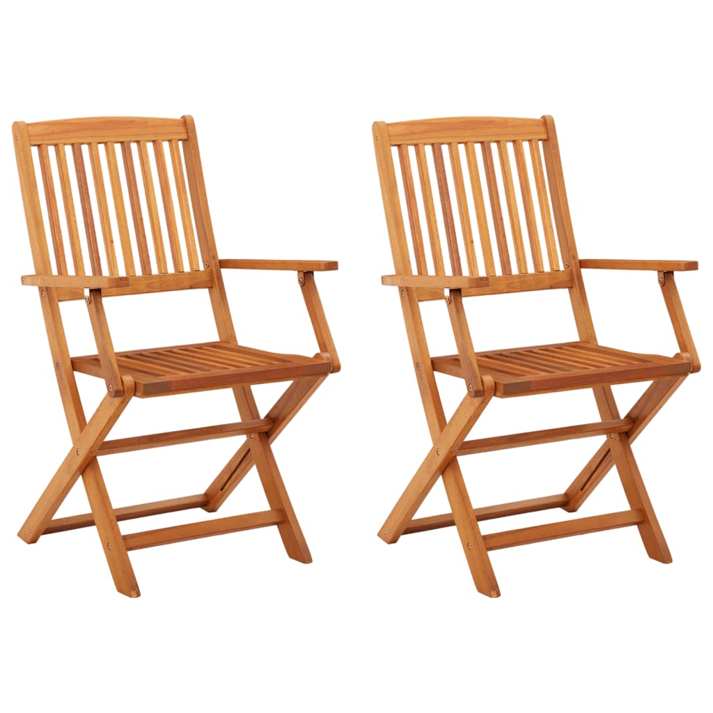 Folding Garden Chairs 6 Pcs Solid Eucalyptus Wood