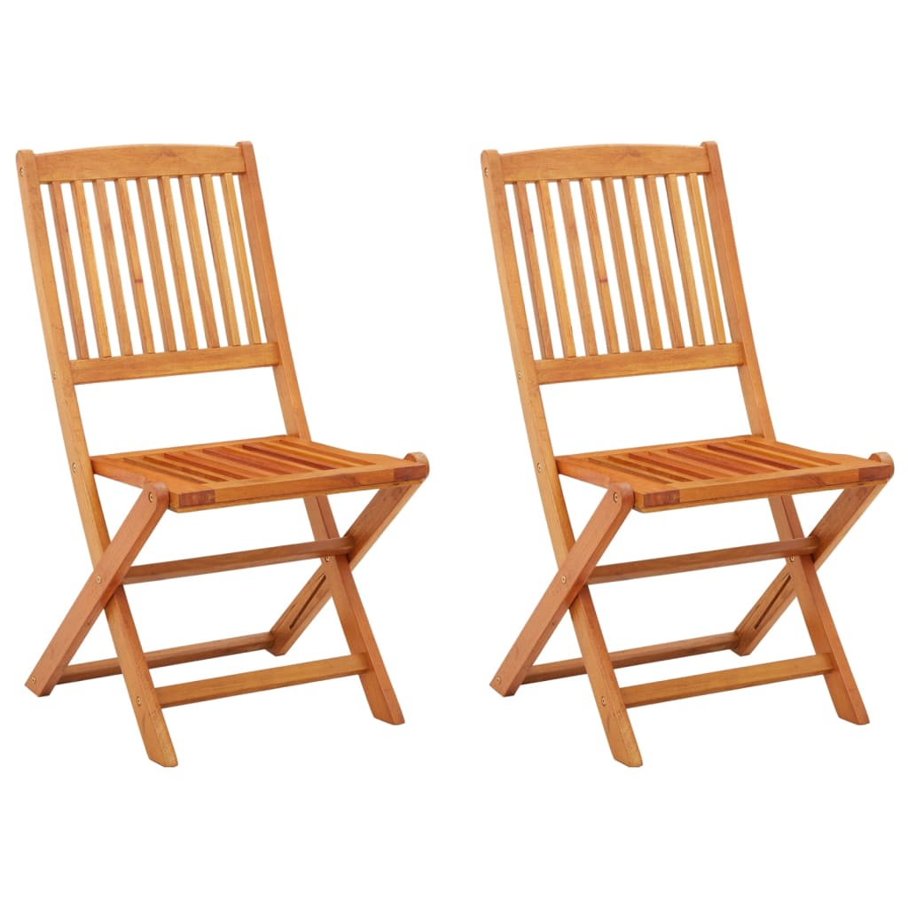 Folding Garden Chairs 6 Pcs Solid Eucalyptus Wood