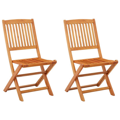 Folding Garden Chairs 6 Pcs Solid Eucalyptus Wood