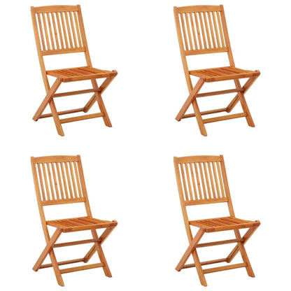 Folding Garden Chairs 6 Pcs Solid Eucalyptus Wood