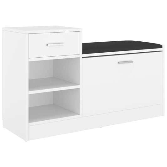 Shoe Bench 94.5X31X57 Cm Engineered Wood