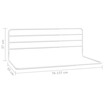 Toddler Safety Bed Rail White (76-137)X55 Cm Iron