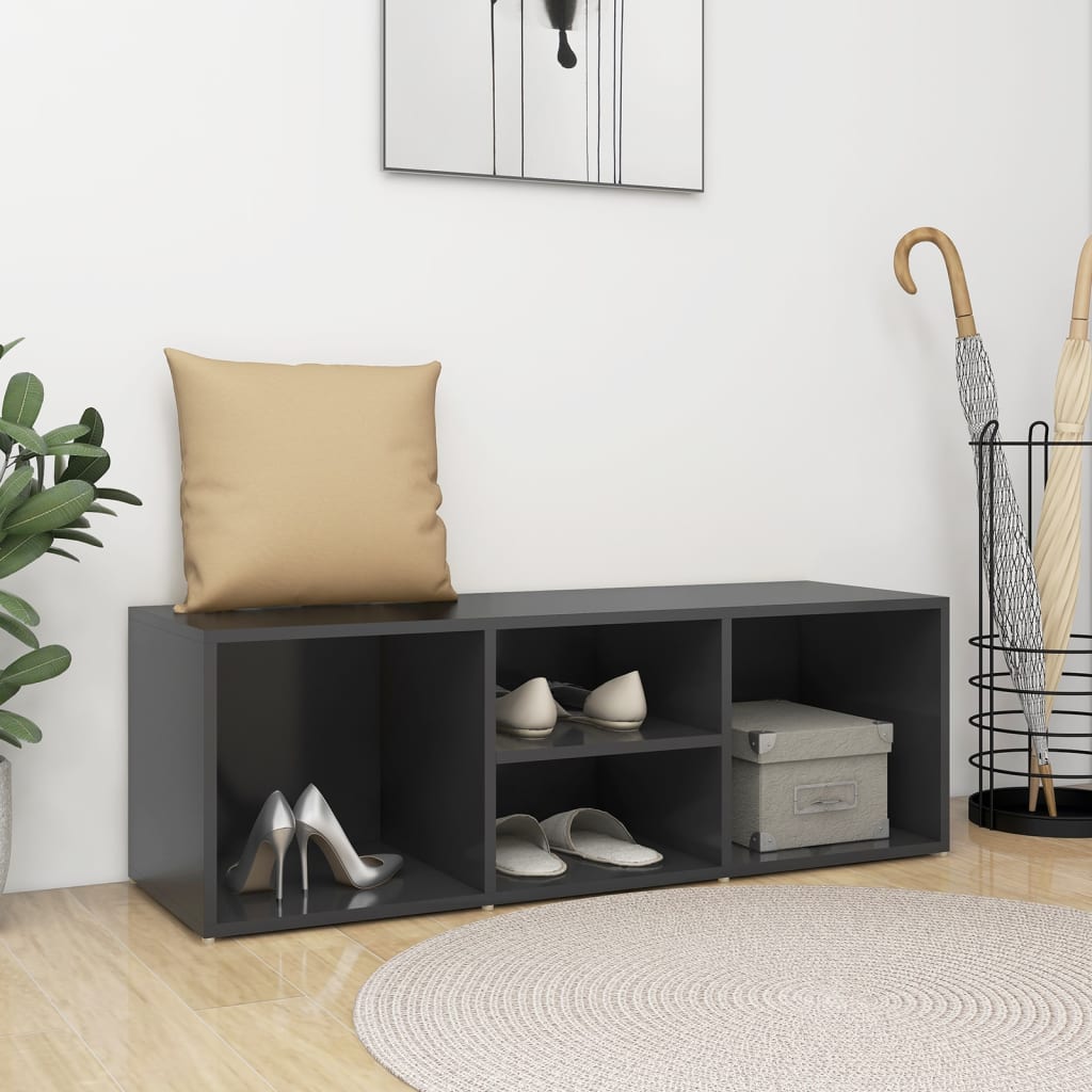 Shoe Storage Bench 105X35X35 Cm Engineered Wood