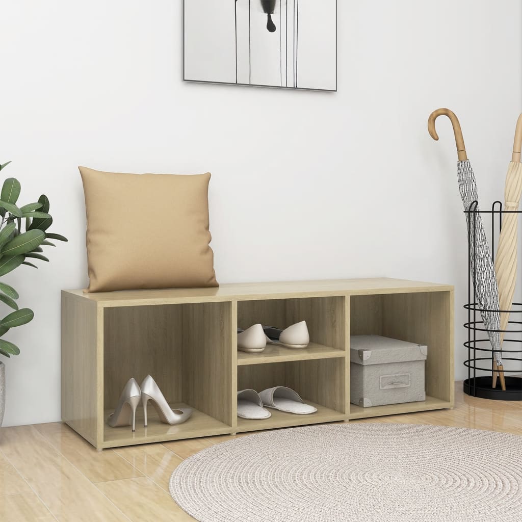 Shoe Storage Bench 105X35X35 Cm Engineered Wood