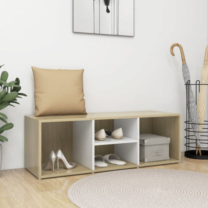 Shoe Storage Bench 105X35X35 Cm Engineered Wood