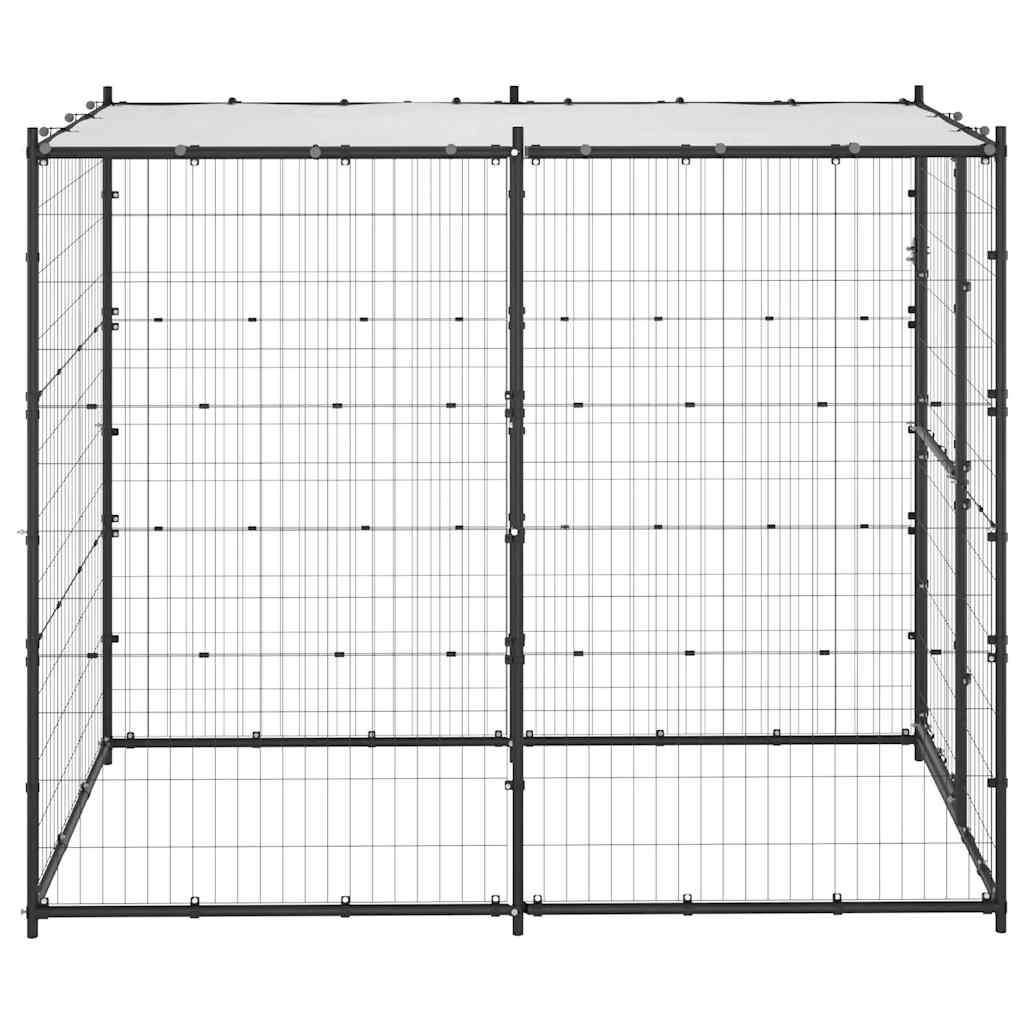 Outdoor Dog Kennel Steel With Roof