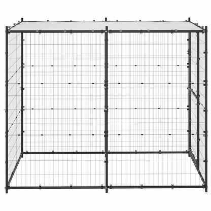 Outdoor Dog Kennel Steel With Roof