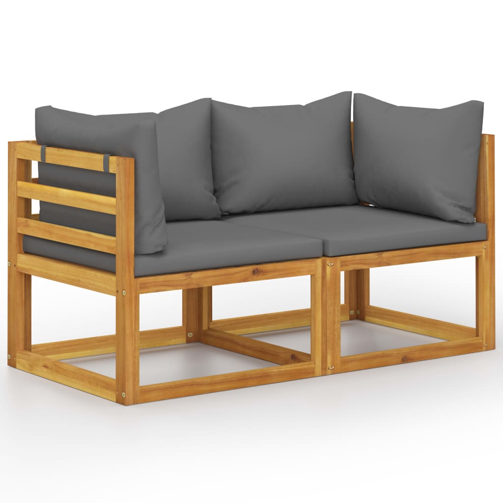 2-Seater Garden Bench With Cushions