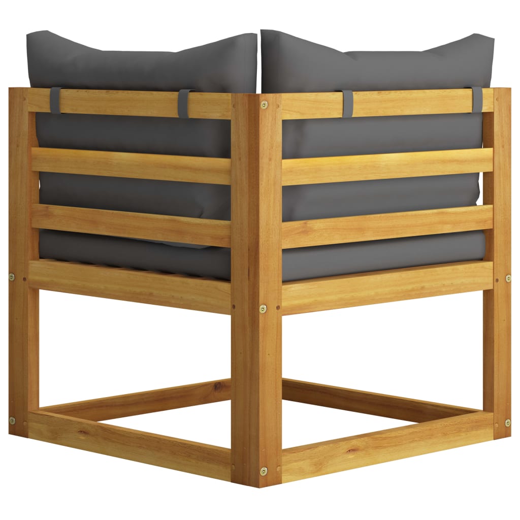 2-Seater Garden Bench With Cushions