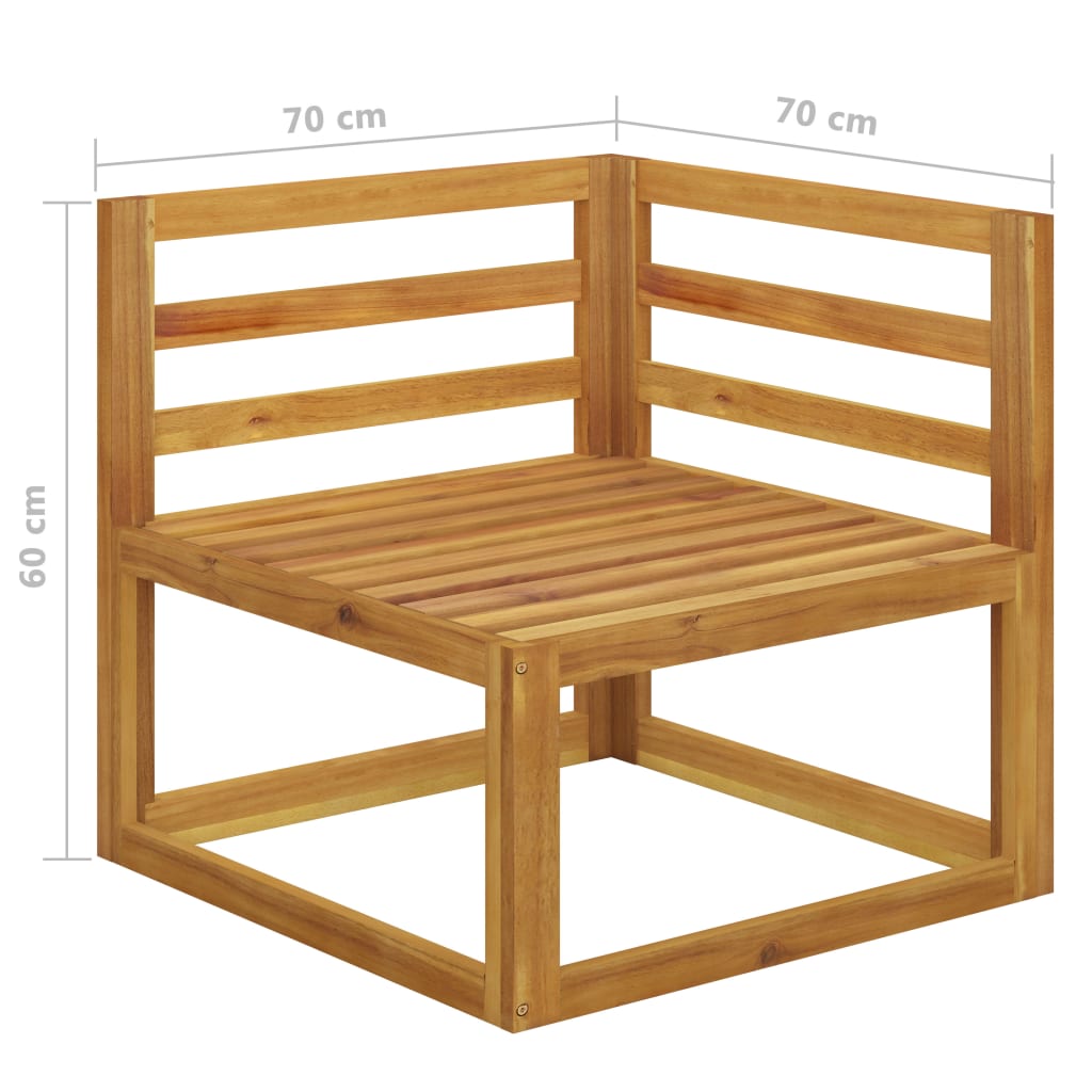 2-Seater Garden Bench With Cushions