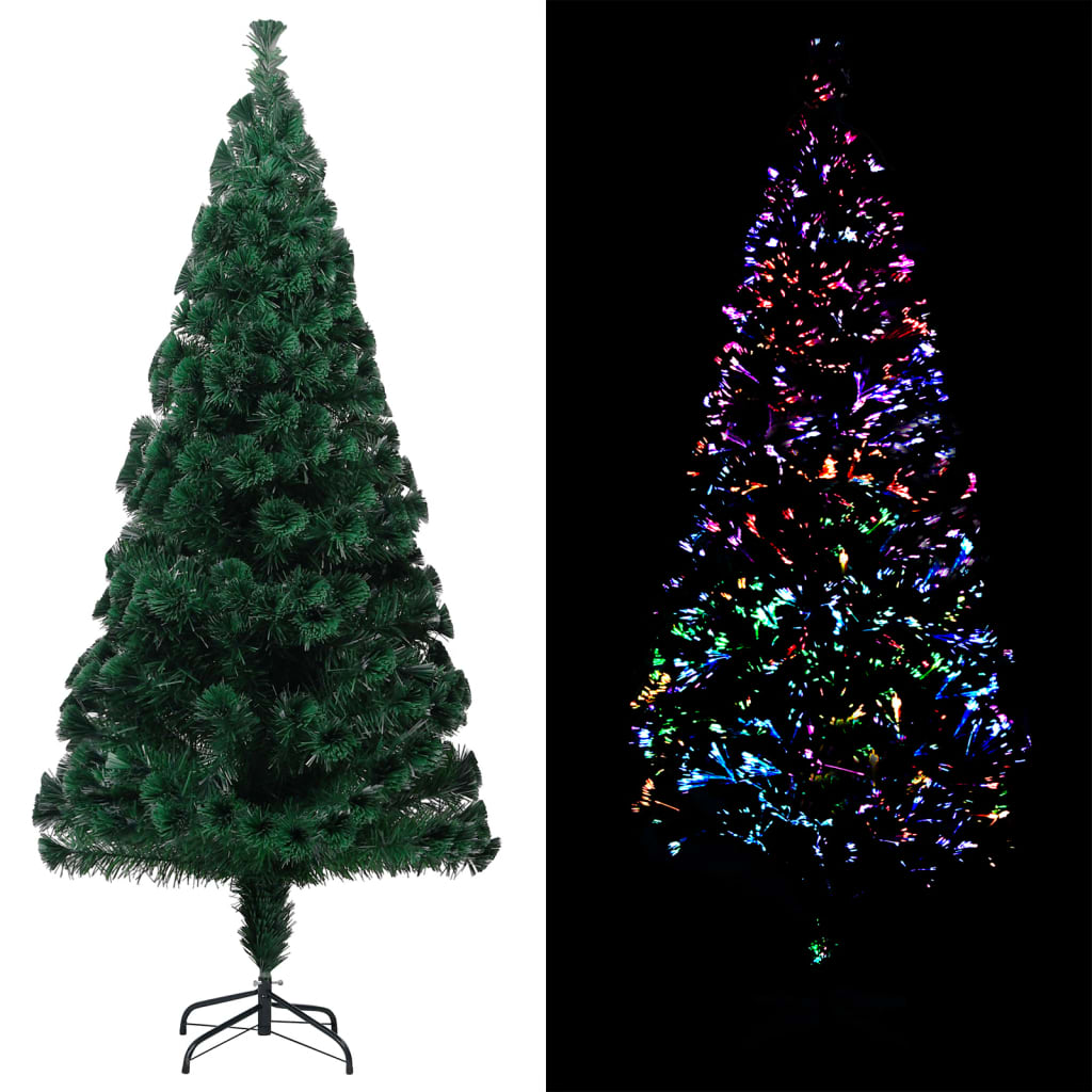 Artificial Christmas Tree With Stand Green 150 Cm Fibre Optic