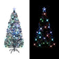 Pre-Lit Christmas Tree Green And White 64 Cm Fibre Optic