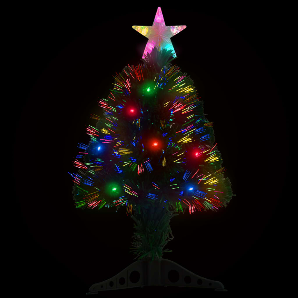 Pre-Lit Christmas Tree With Stand Fibre Optic