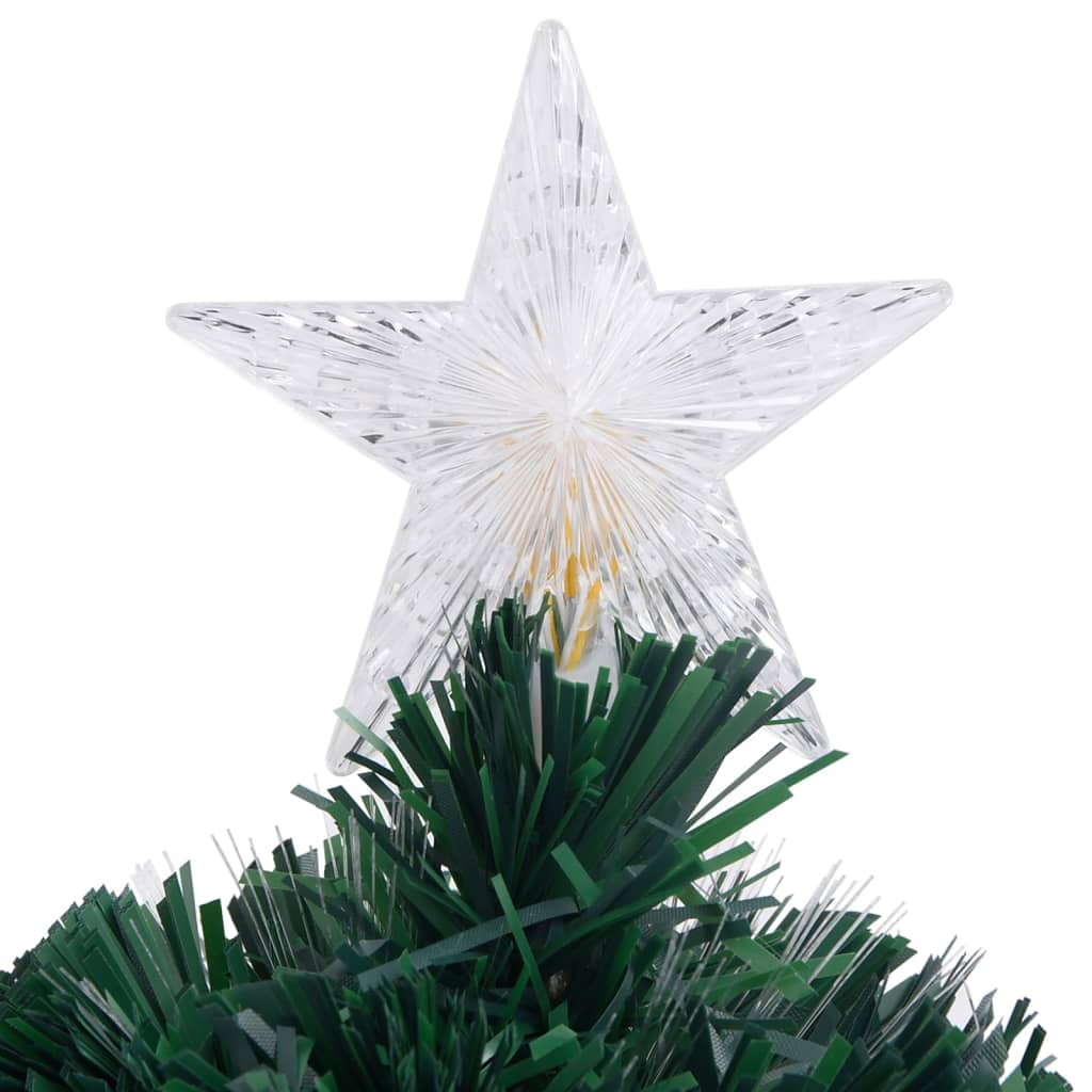 Pre-Lit Christmas Tree With Stand Fibre Optic
