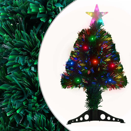 Pre-Lit Christmas Tree With Stand Fibre Optic