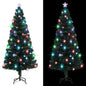 Pre-Lit Christmas Tree With Stand Fibre Optic