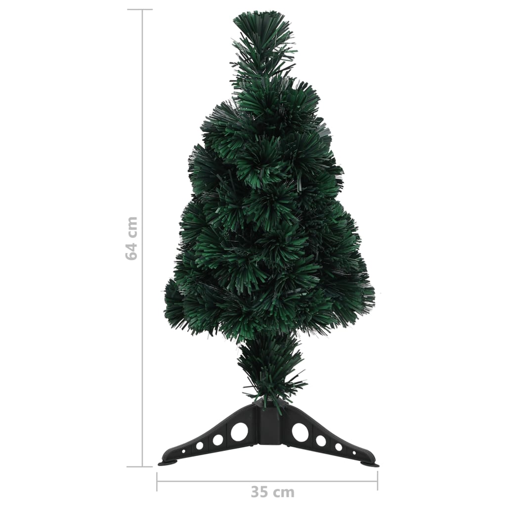 Artificial Slim Christmas Tree With Stand 64 Cm Fibre Optic