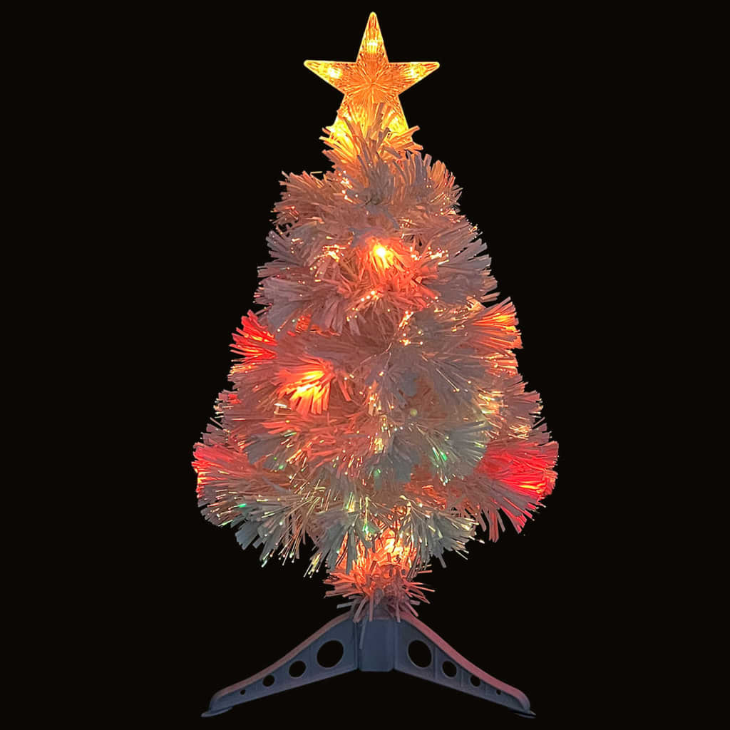 Artificial Pre-Lit Christmas Tree 64 Cm Fibre Optic