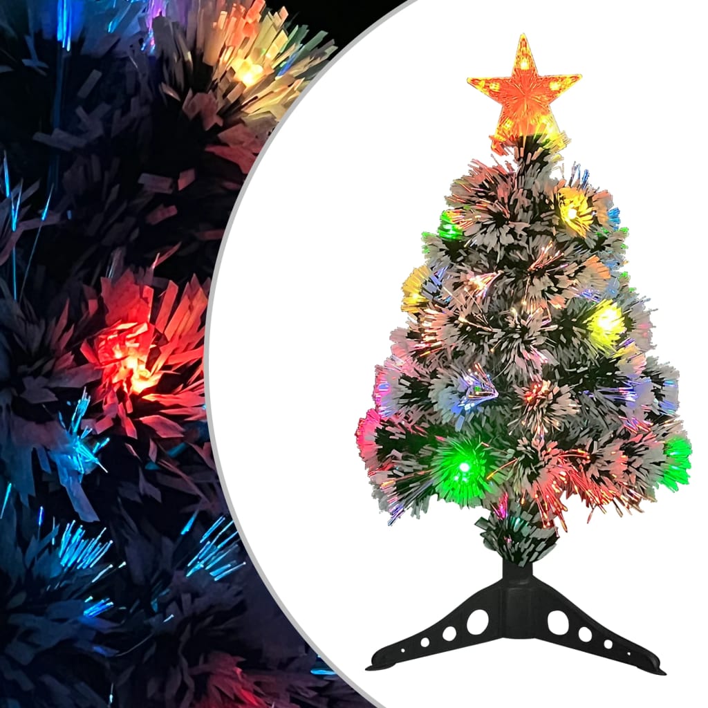 Artificial Pre-Lit Christmas Tree 64 Cm Fibre Optic