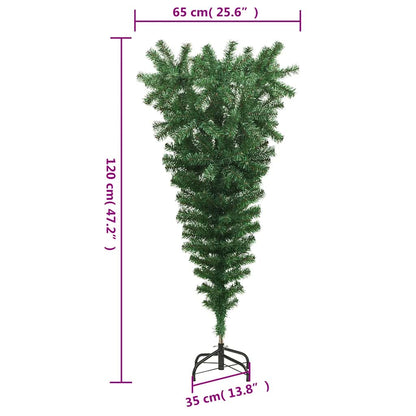 Upside-Down Artificial Christmas Tree With Stand 120 Cm