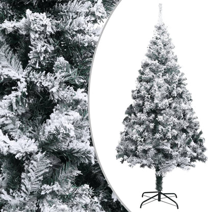 Artificial Christmas Tree With Flocked Snow Green 300 Cm Pvc