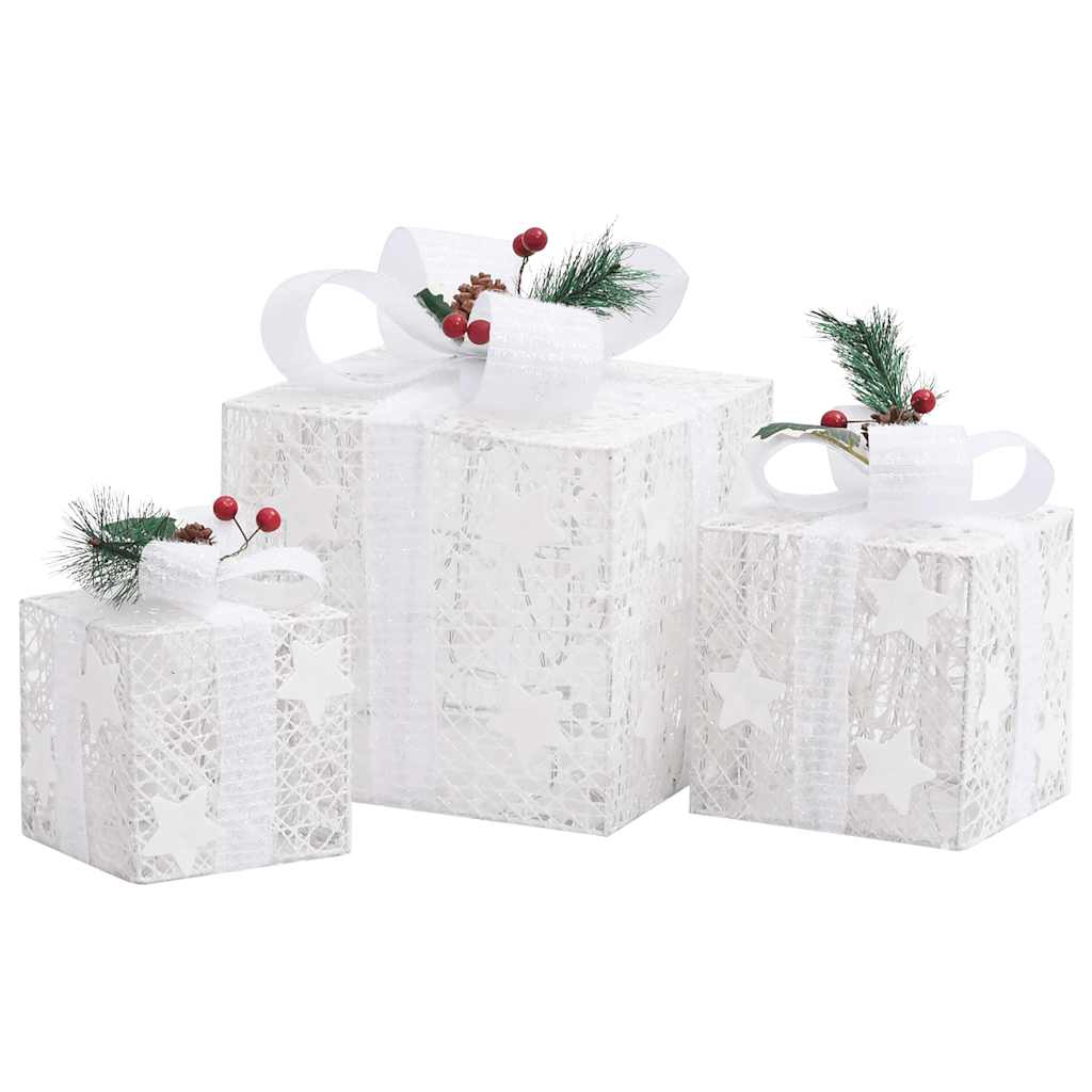 Decorative Christmas Gift Boxes 3 Pcs Outdoor Indoor