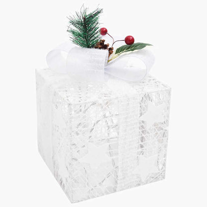 Decorative Christmas Gift Boxes 3 Pcs Outdoor Indoor