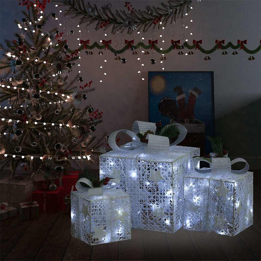 Decorative Christmas Gift Boxes 3 Pcs Outdoor Indoor