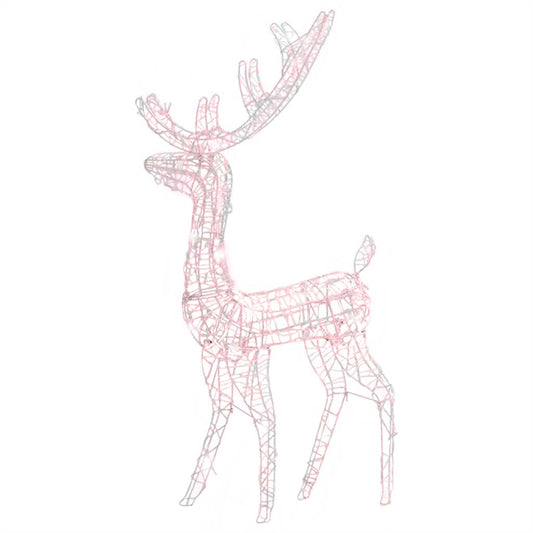 Acrylic Reindeer Christmas Decoration 140 Leds 120 Cm