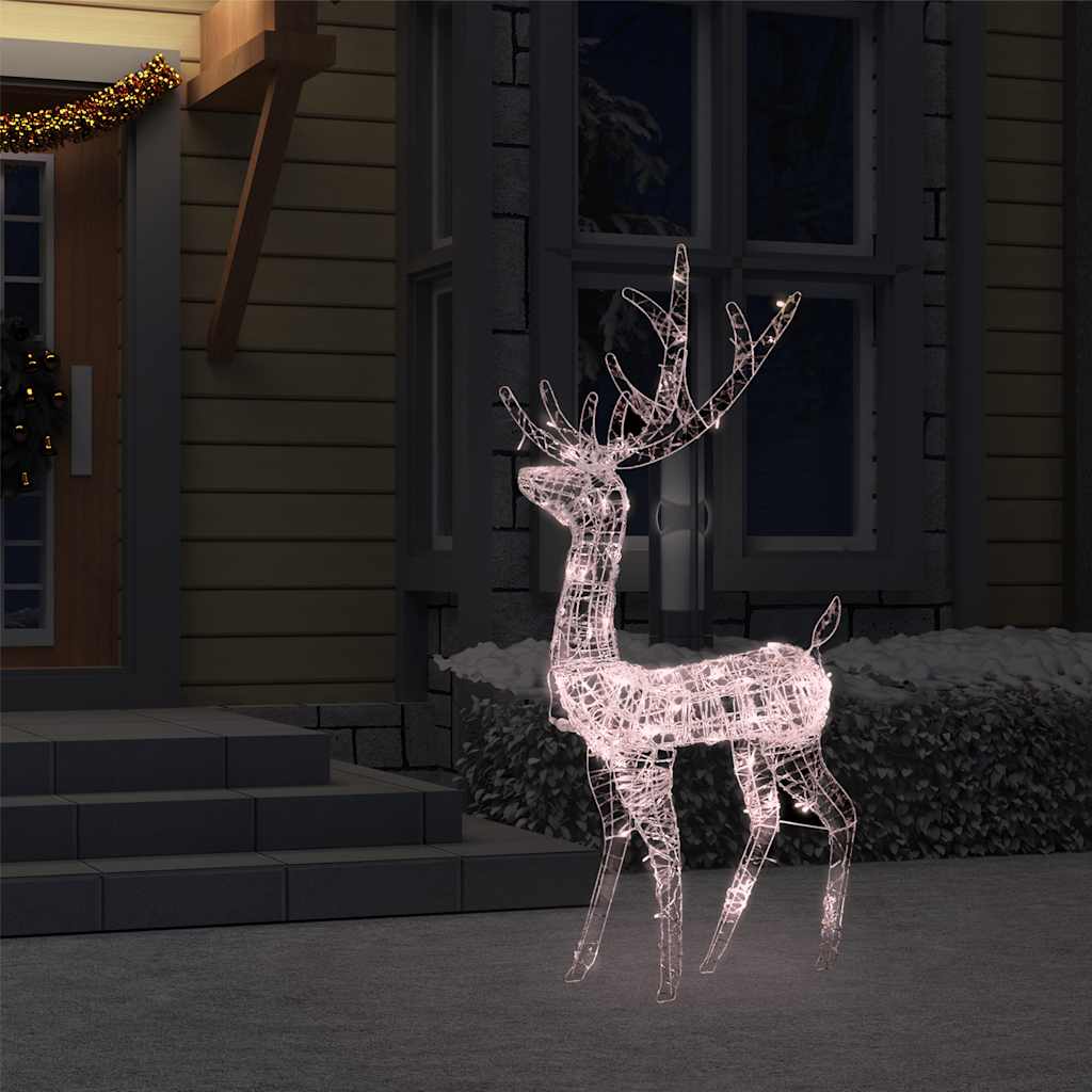 Acrylic Reindeer Christmas Decoration 140 Leds 120 Cm