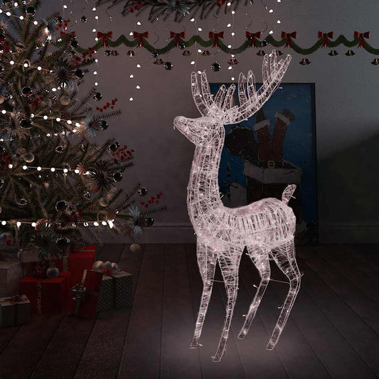 Xxl Acrylic Christmas Reindeer 250 Led 180 Cm Warm White