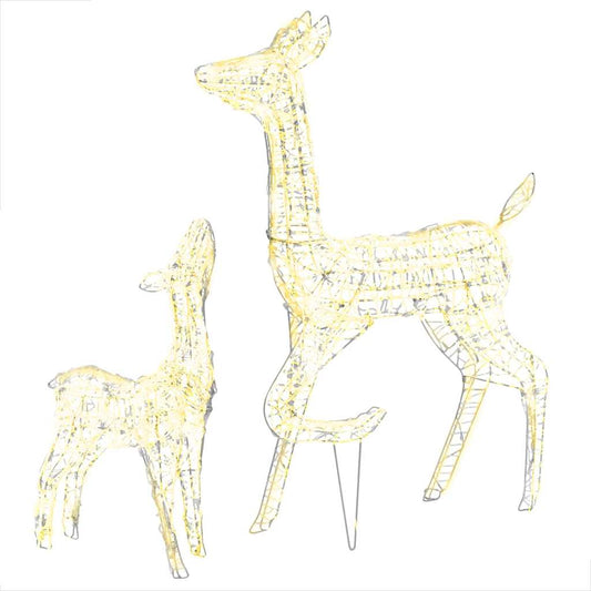 Acrylic Reindeer Family Christmas Decoration 160 Led